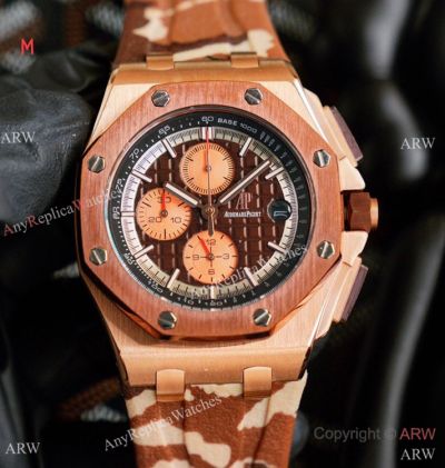 Japan Grade Replica Watches Audemars Piguet Royal Oak Offshore Watches Rose Gold Case